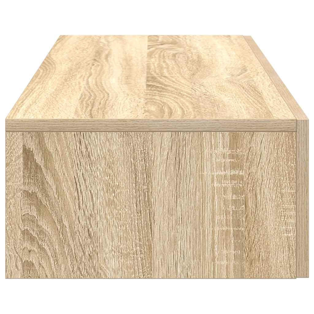 Zidna polica s ladicama sonoma hrast 100x36x19 cm izrađeno drvo