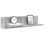 Zidne police 2 kom Beton siva 75x16,5x16,5 cm Konstruirano drvo