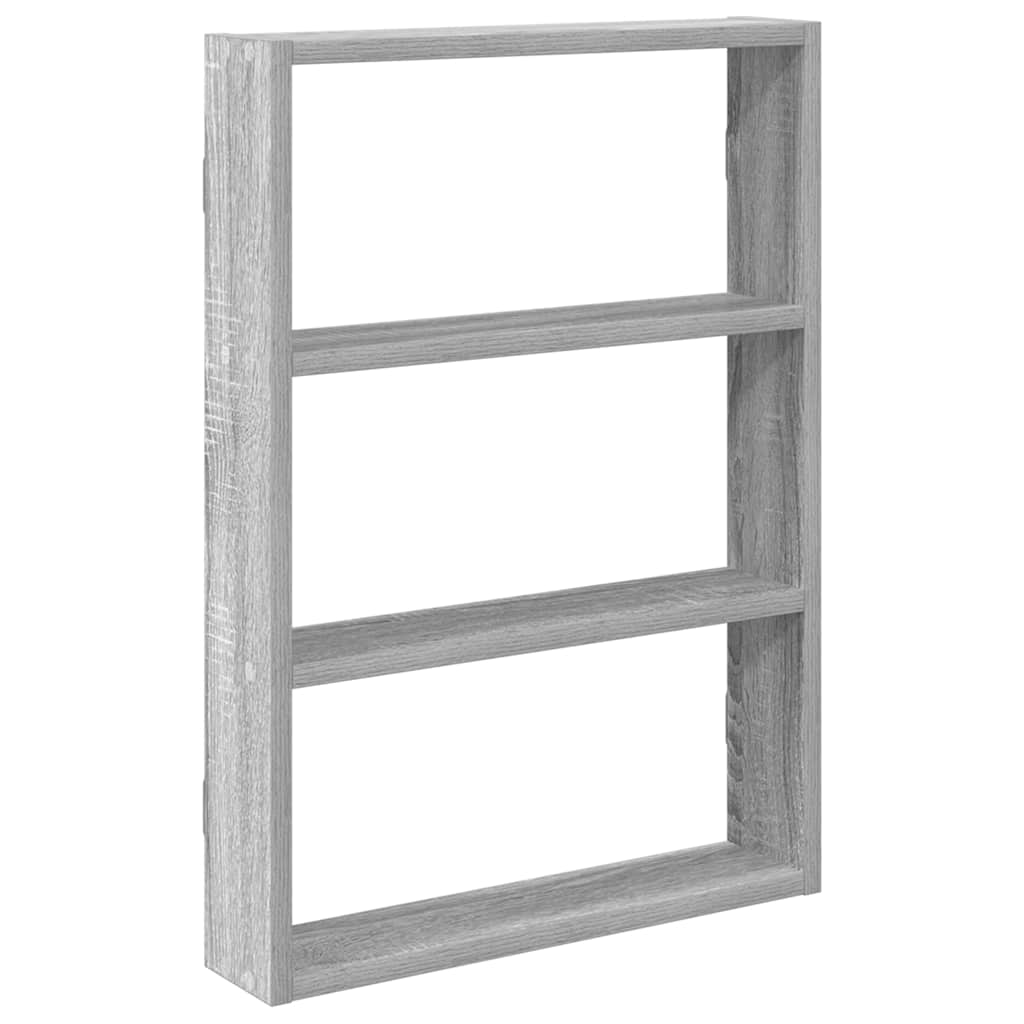 Zidna polica Siva Sonoma 43x9x60 cm Konstruirano drvo