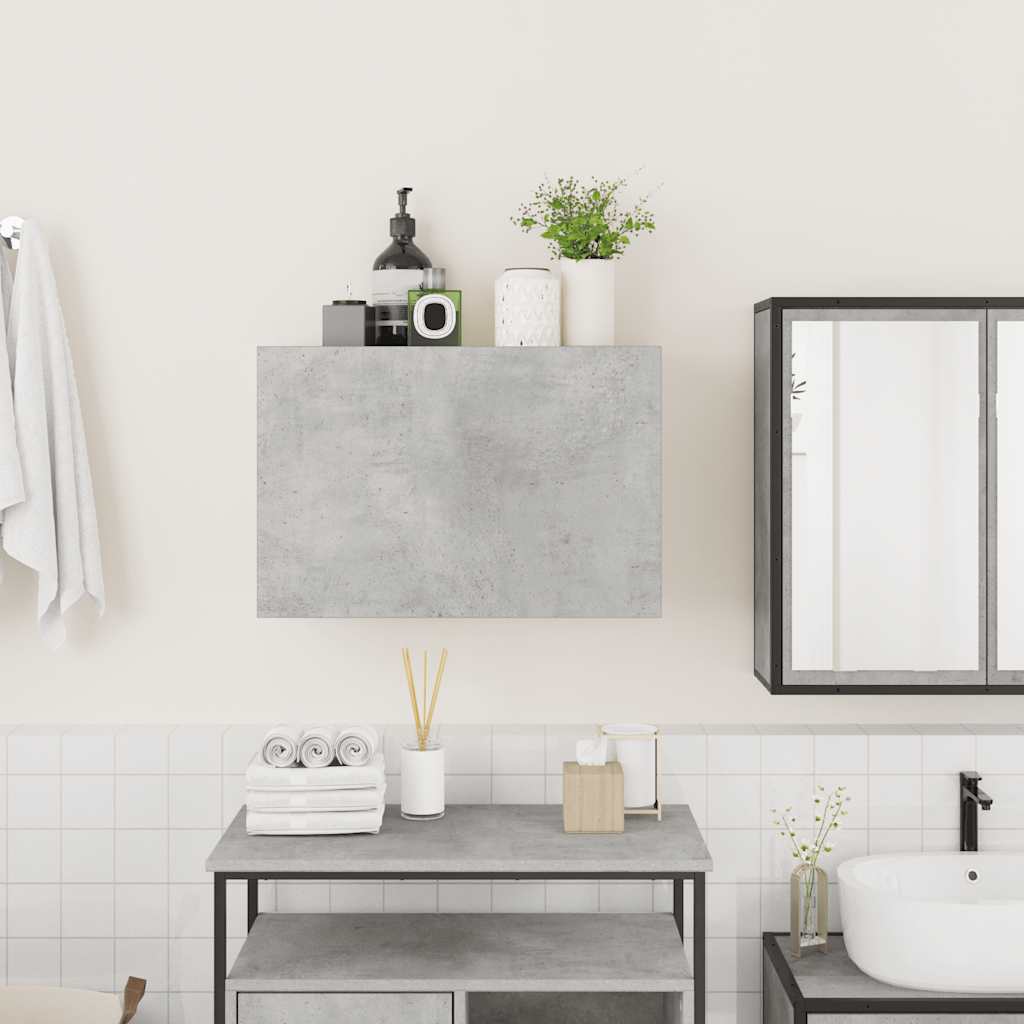 Kupaonski zidni ormarić beton sivi 60x25x40cm konstruirano drvo