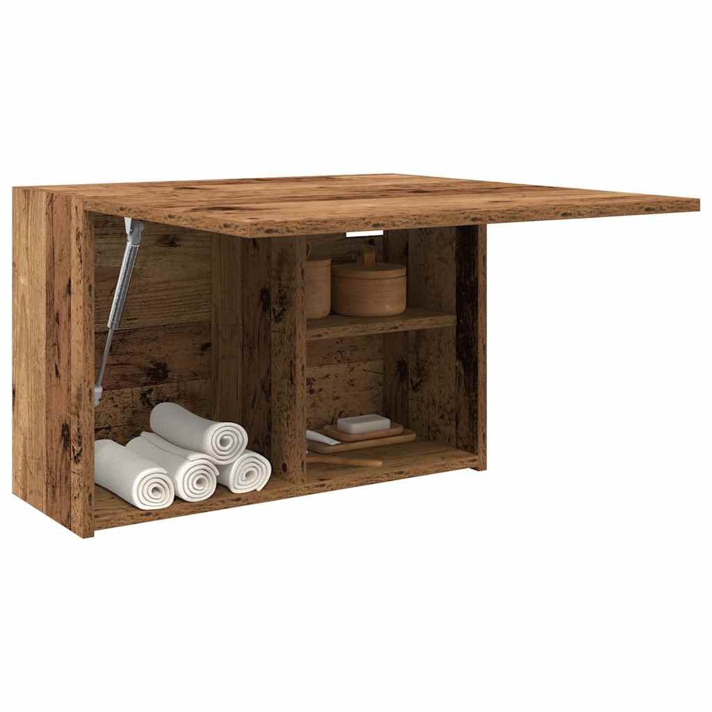 Kupaonski zidni ormarić staro drvo 60x25x40cm konstruirano drvo