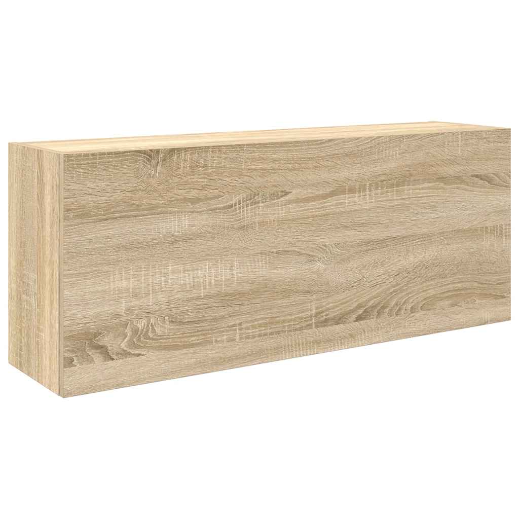 Kupaonski zidni ormarić sonoma hrast 100x25x40 cm izrađeno drvo