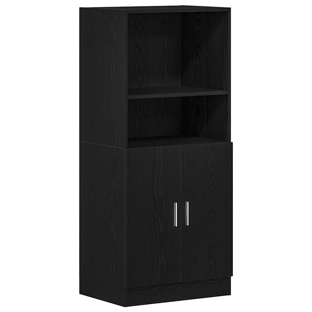 Kuhinjski ormarić crni 57x41,5x131,5 cm od konstruiranog drva