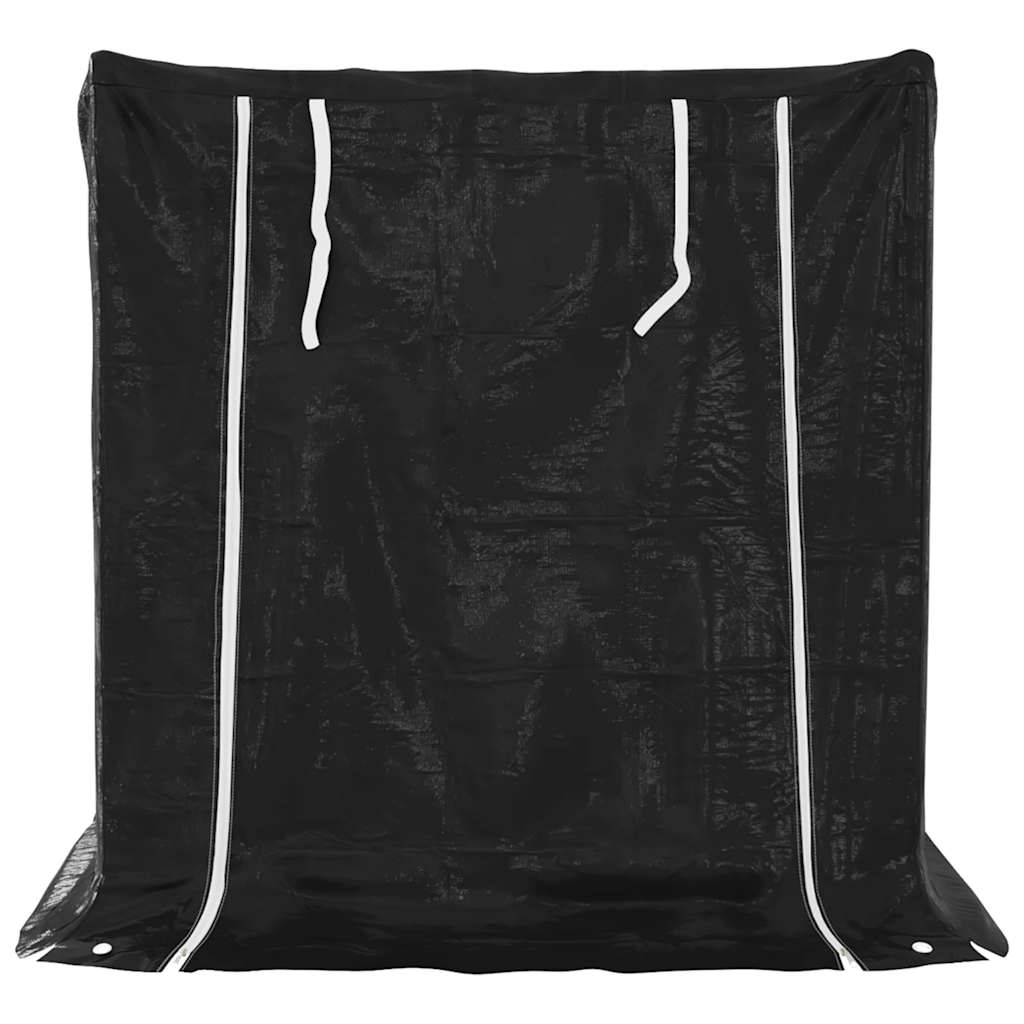 Stalak za drva za ogrjev s kišnom navlakom 101x61x110,5 cm