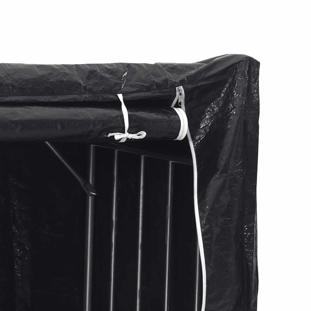 Stalak za drva za ogrjev s kišnom navlakom 100,5x100,5x110,5 cm