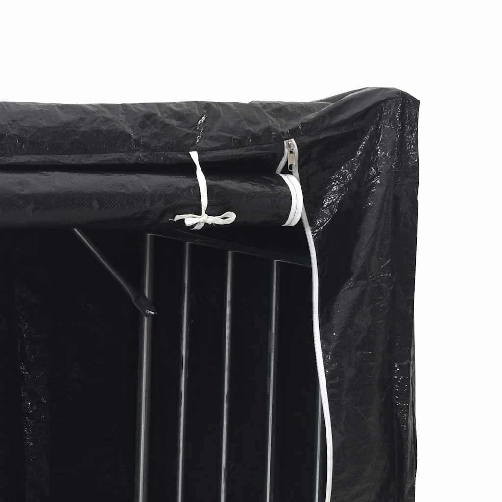 Stalak za drva za ogrjev s kišnom navlakom 151x80,5x110,5 cm