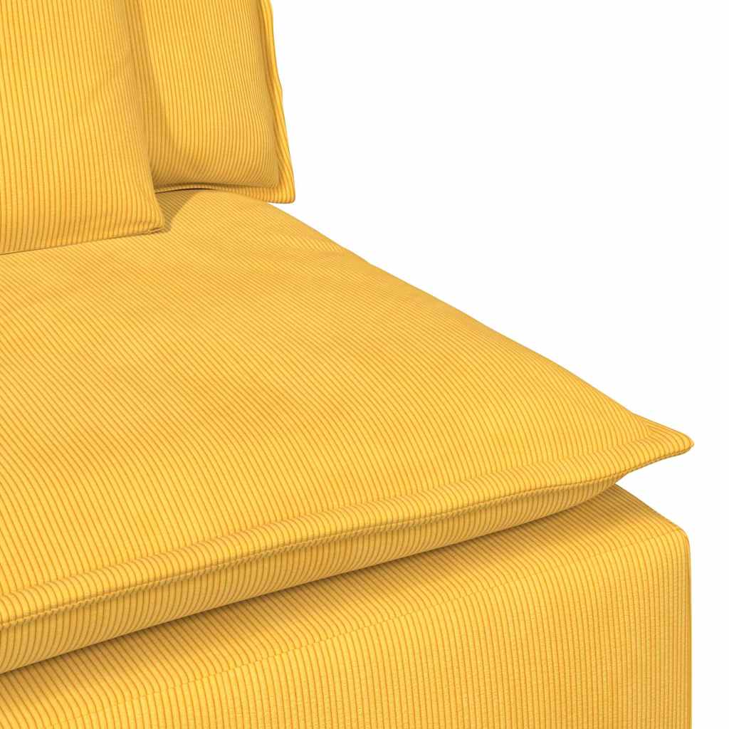 Modularni kauč s jastucima svijetložuti 100 cm