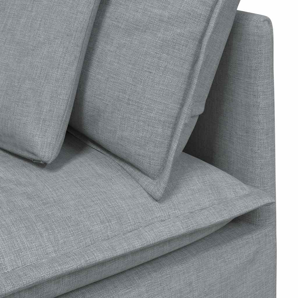 Modularna sofa Kutni modul s jastucima svijetlo siva 100 cm