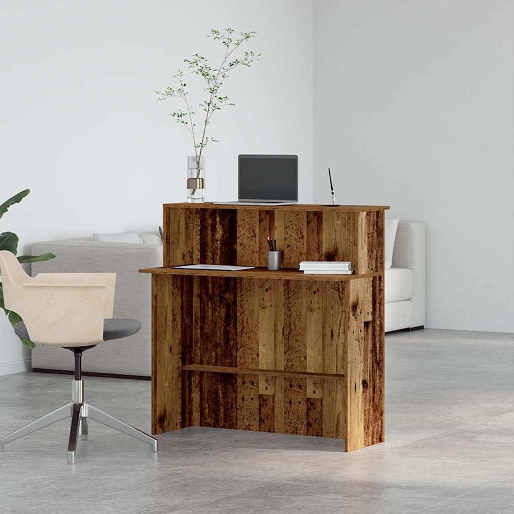 Recepcijski stol 100x50x103,5 cm od konstruiranog drva Smeđa