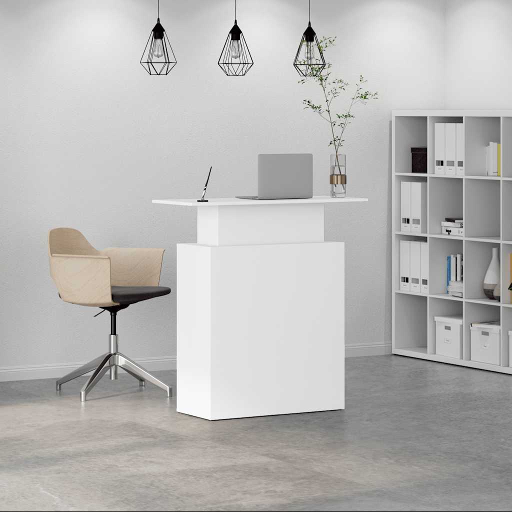 Recepcijski stol Bijeli 100x40x104 cm Inženirsko drvo
