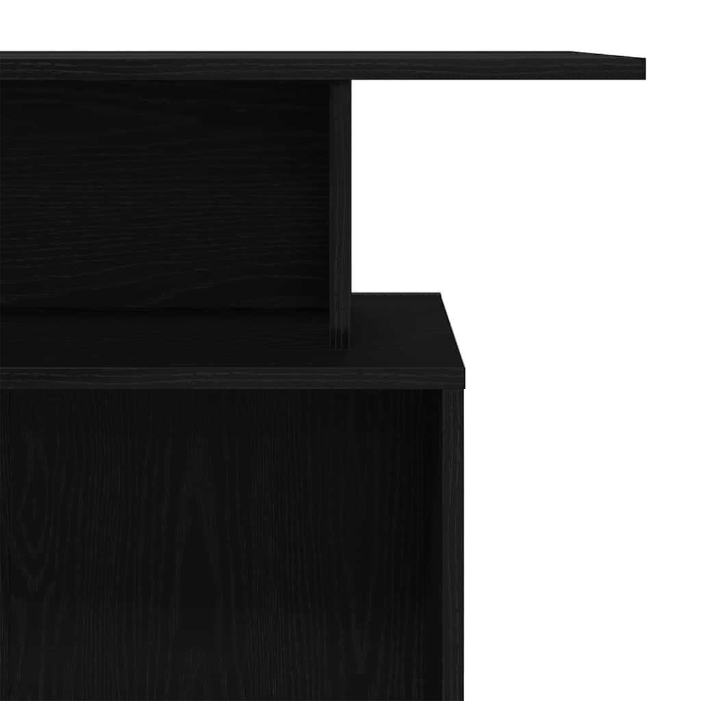 Recepcijski stol Crni 100x40x104 cm Inženirsko drvo