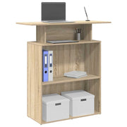 Recepcijski stol Sonoma hrast 100x40x104 cm Konstruirano drvo