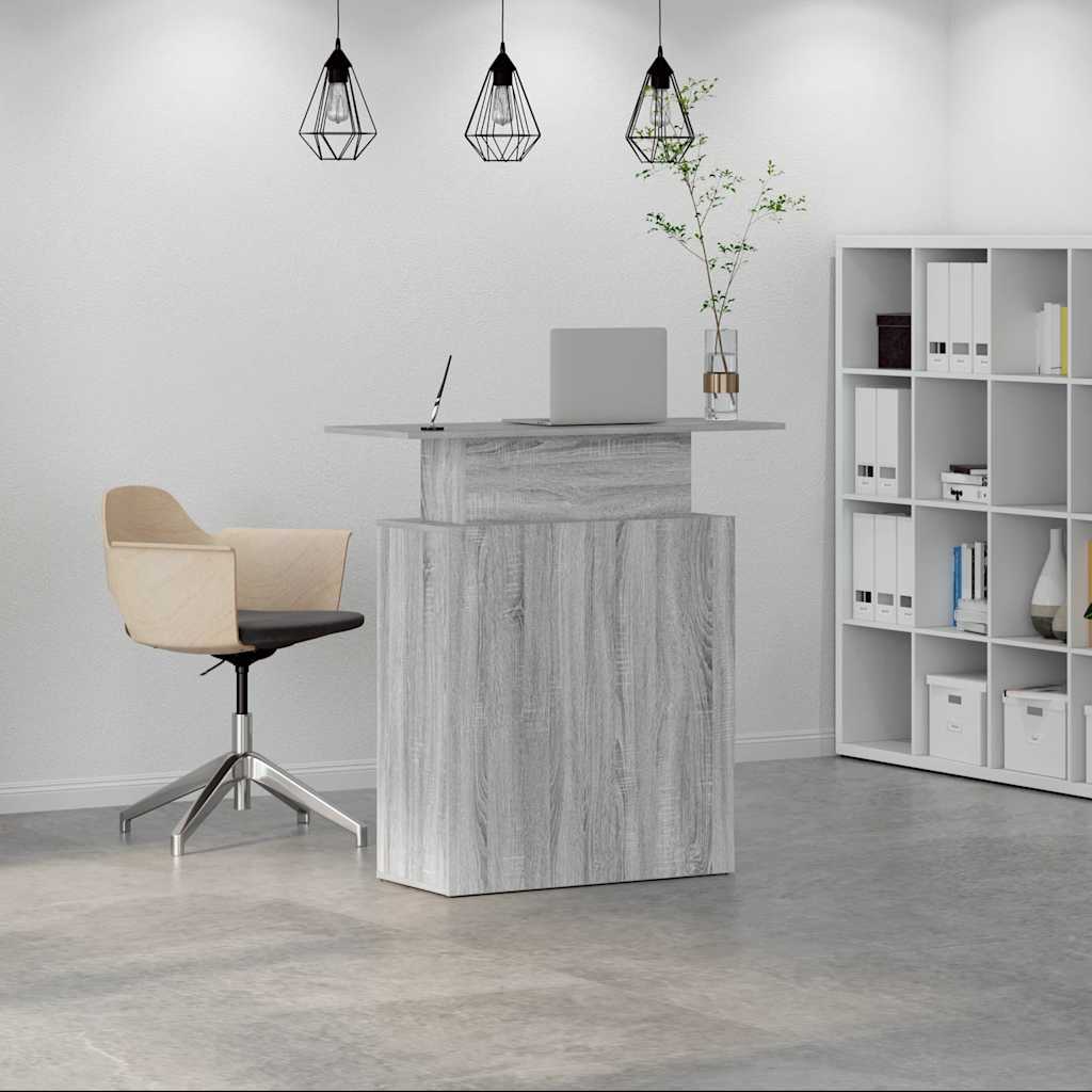 Recepcijski stol sivi sonoma 100x40x104 cm konstruirano drvo