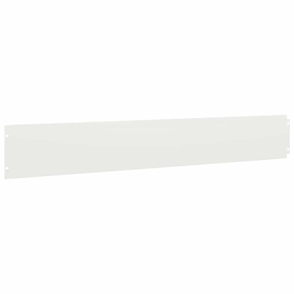 Rubovi za travnjak 10 kom Bijeli 15x103 cm Hladno valjani čelik