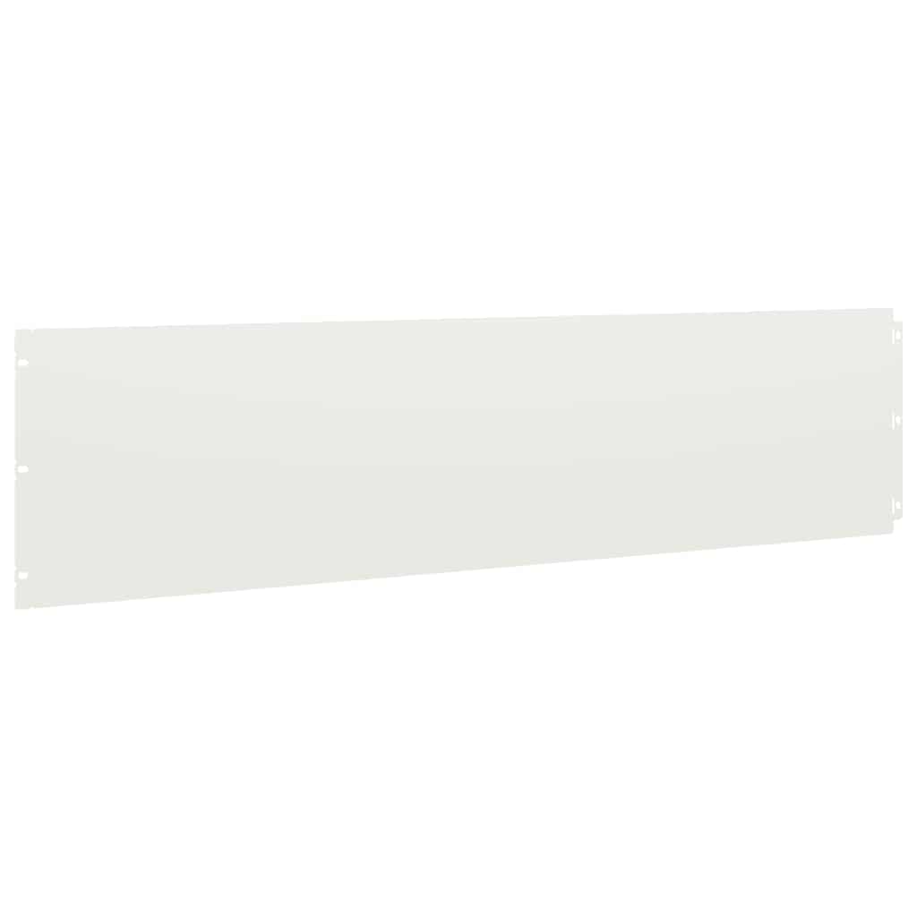 Rubovi za travnjak 20 kom Bijeli 25x103 cm Hladno valjani čelik