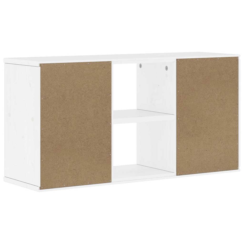 TV ormarić ODDA bijeli 79x24x40 cm puno drvo bor