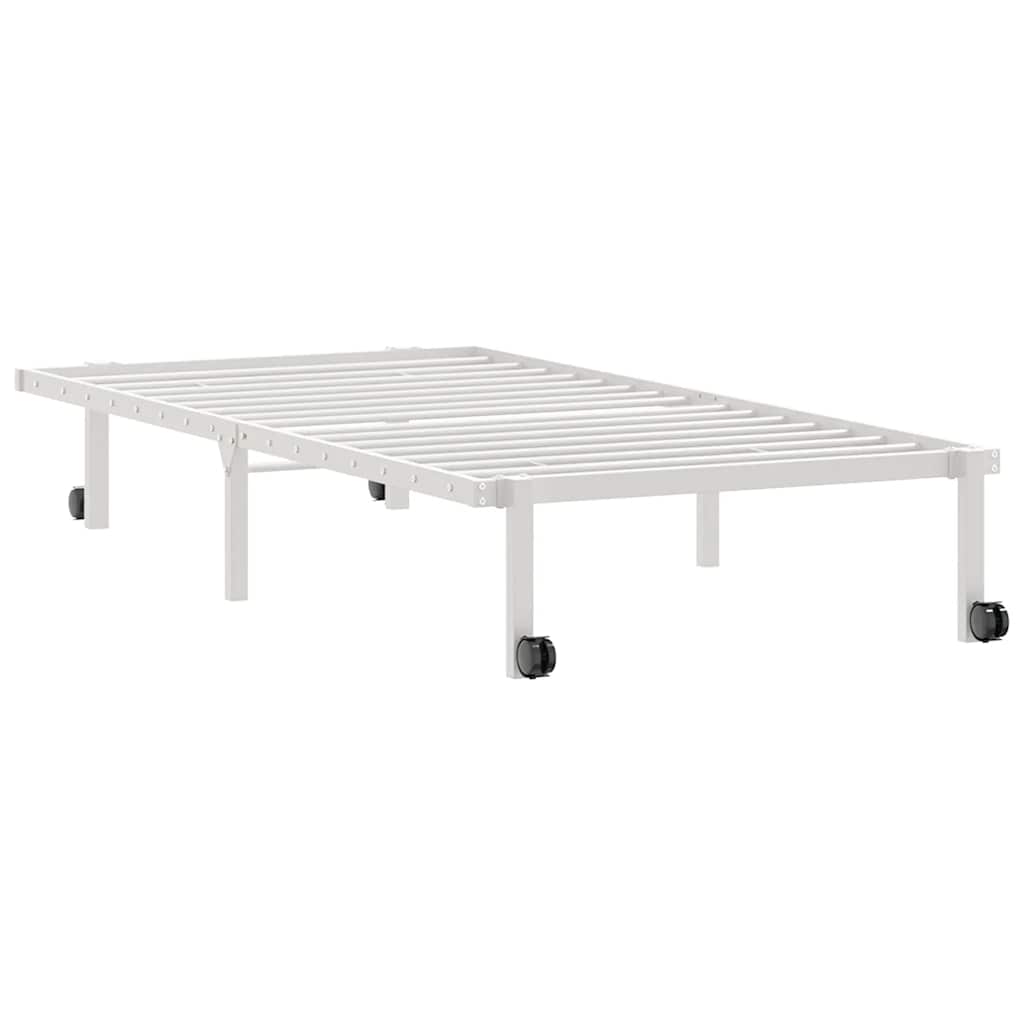 Okvir kreveta bez madraca sklopivi bijeli 90x200 cm čelik