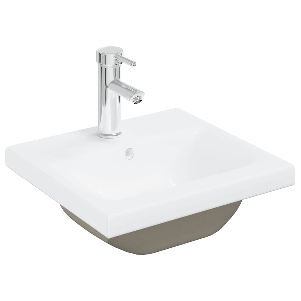 2-dijelni set kupaonskog namještaja siva boja betona drveni