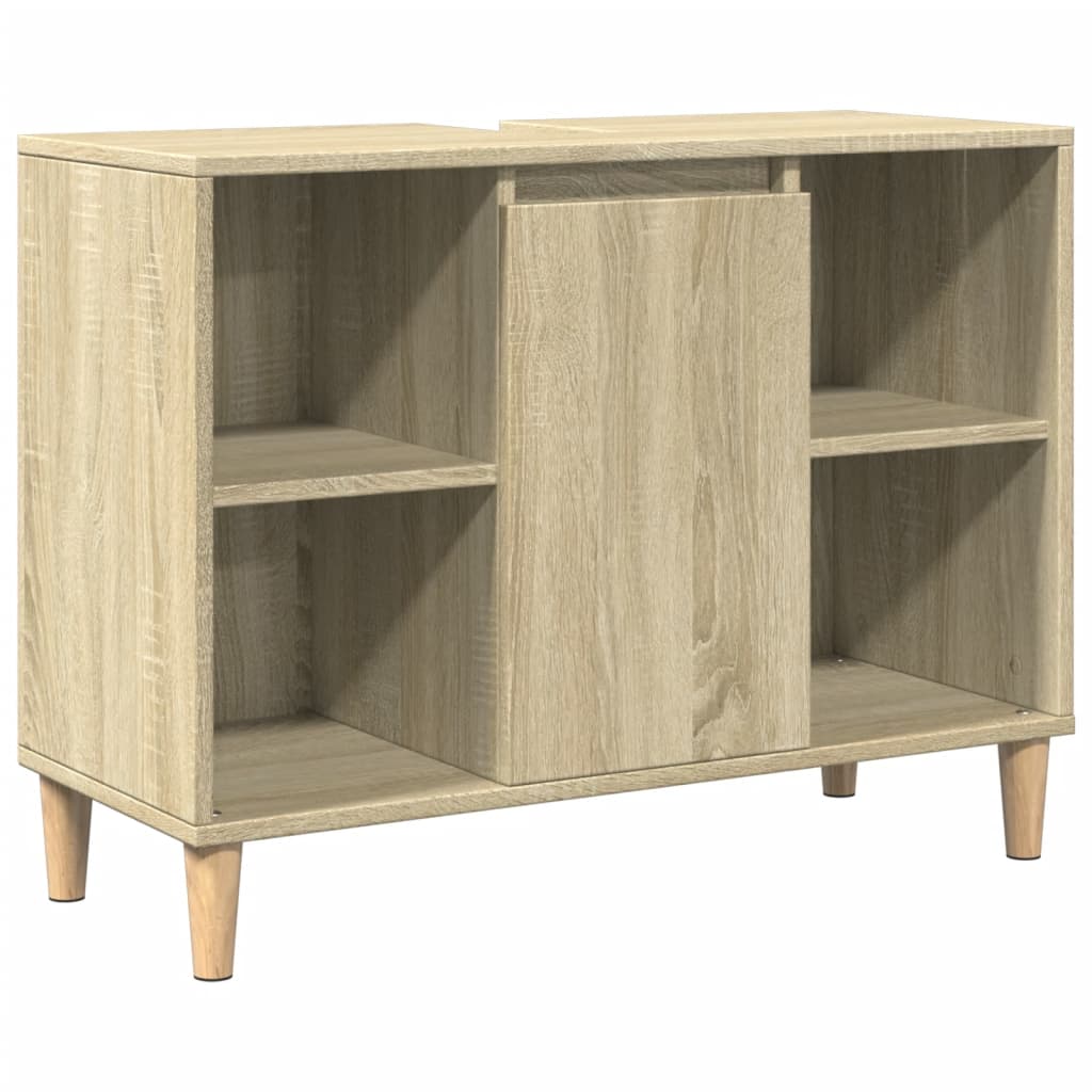 3-dijelni set kupaonskog namještaja boja hrasta sonome drveni