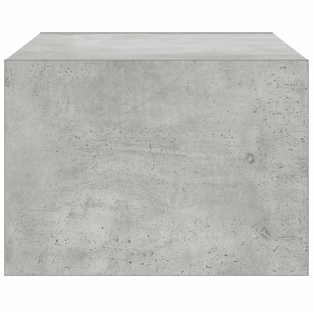 TV ormarić s LED svjetlima siva boja betona 75x35,5x25 cm