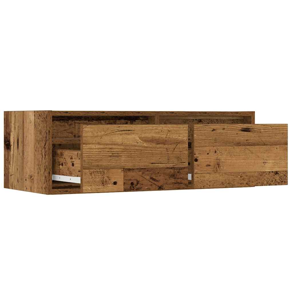 TV ormarići s LED svjetlima 2 kom boja drva 75x35,5x25 cm
