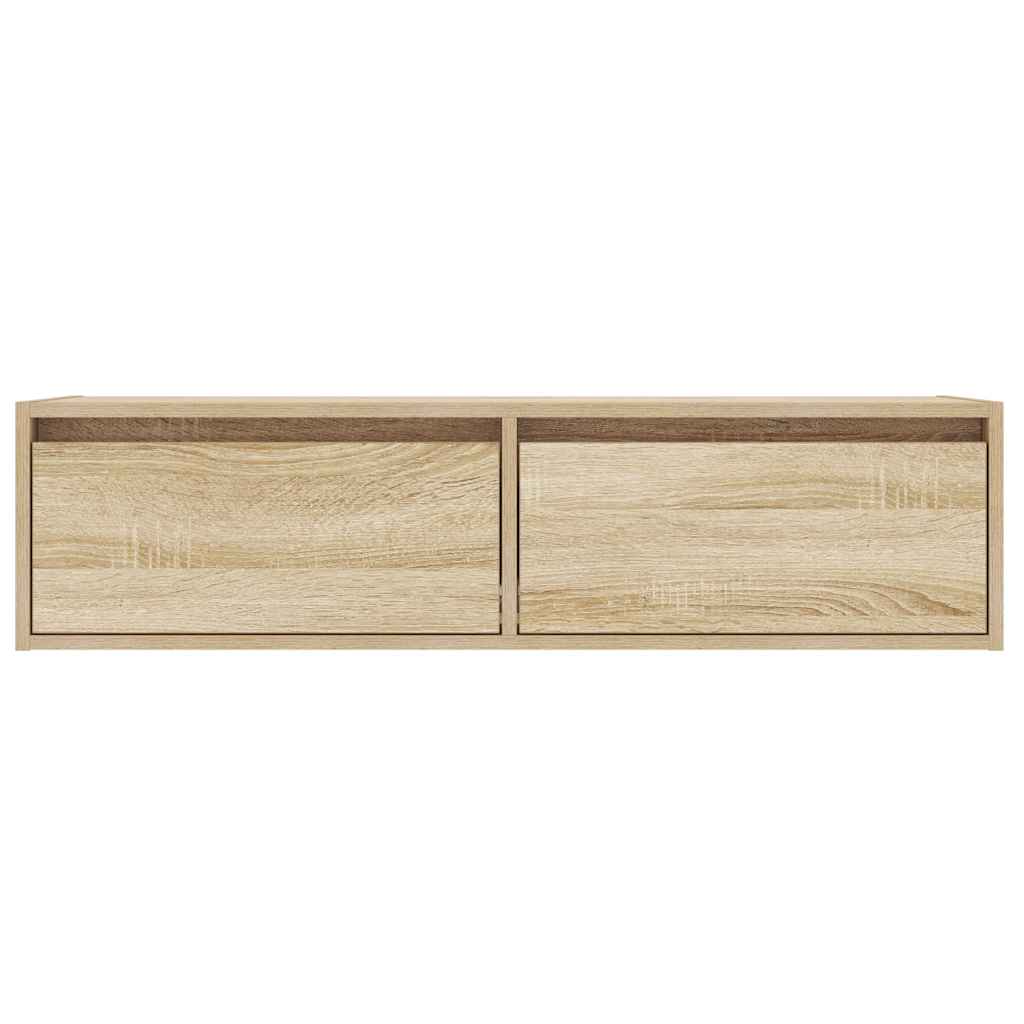 TV ormarić s LED svjetlima boja hrasta sonome 100X35,5x25 cm