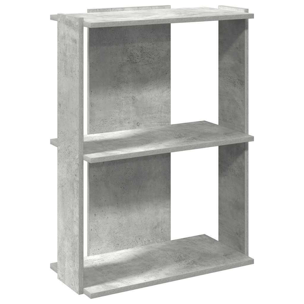 Regal za knjige s 3 razina boja hrasta 60x30x80 cm drveni