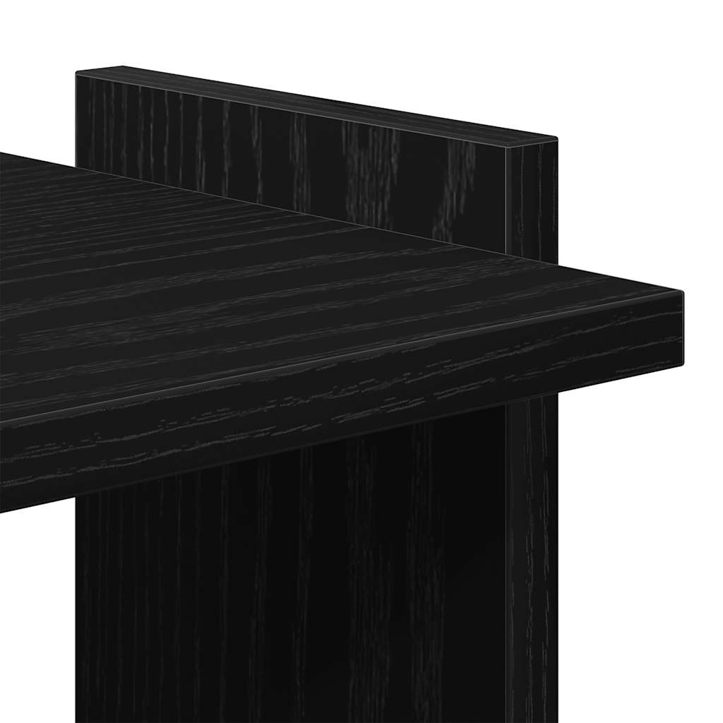 Regal za knjige s 3 razine crni 60x30x120 cm konstruirano drvo