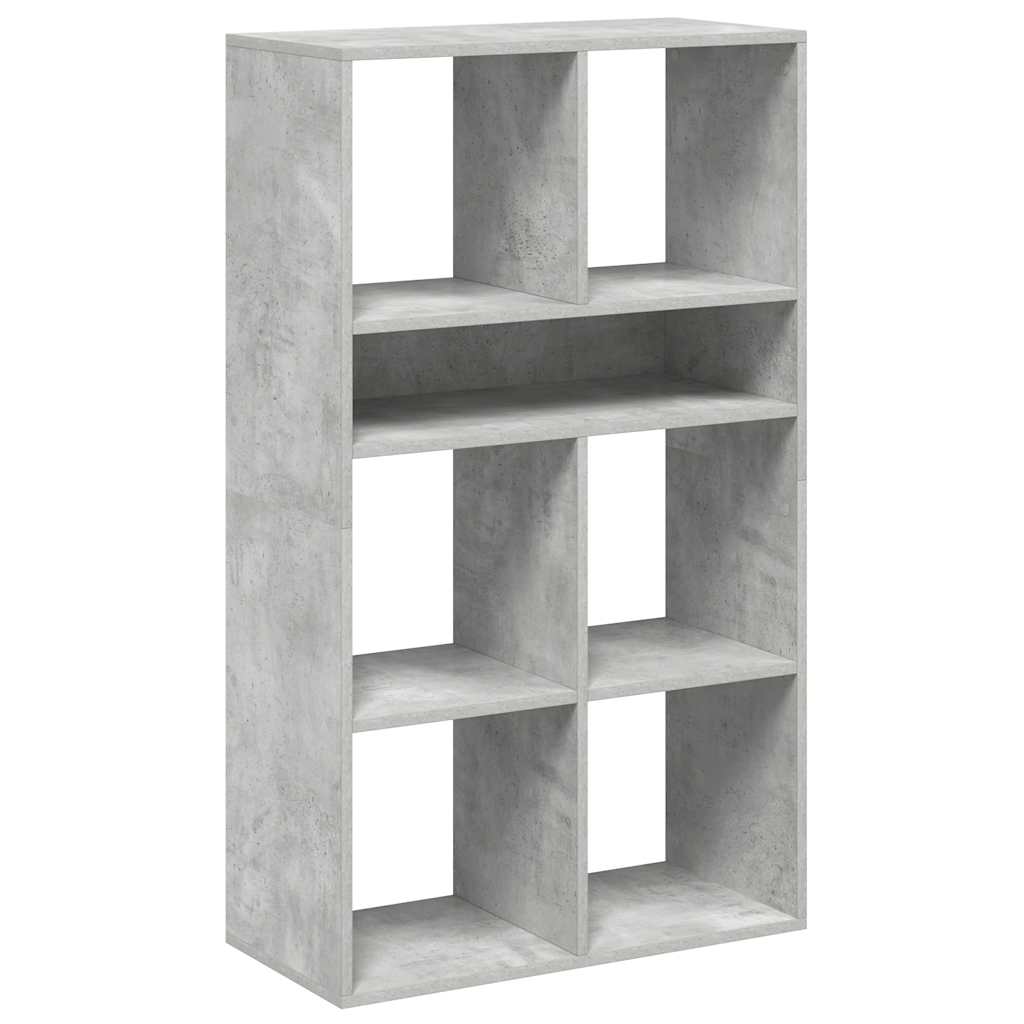 Ormarić za knjige boja betona 66x31x112 cm konstruirano drvo
