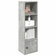 Regal za knjige boja betona 31x24x102 cm konstruirano drvo
