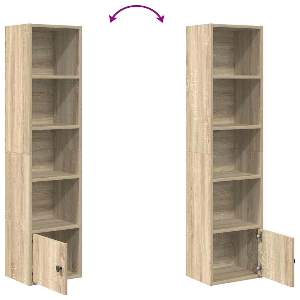 Regal za knjige boja hrasta 31x24x127 cm od konstruiranog drva
