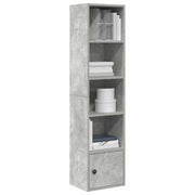 Regal za knjige boja betona 31x24x127 cm konstruirano drvo