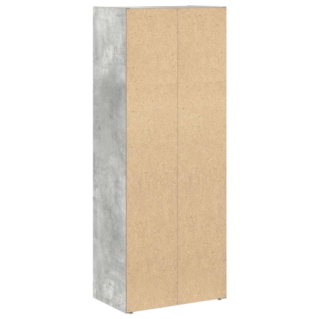 Regal za knjige boja betona 40x24x102 cm konstruirano drvo