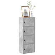 Regal za knjige boja betona 40x24x102 cm konstruirano drvo