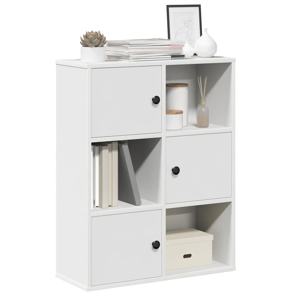 Polica za knjige bijela 60x24x76,5 cm izrađeno drvo