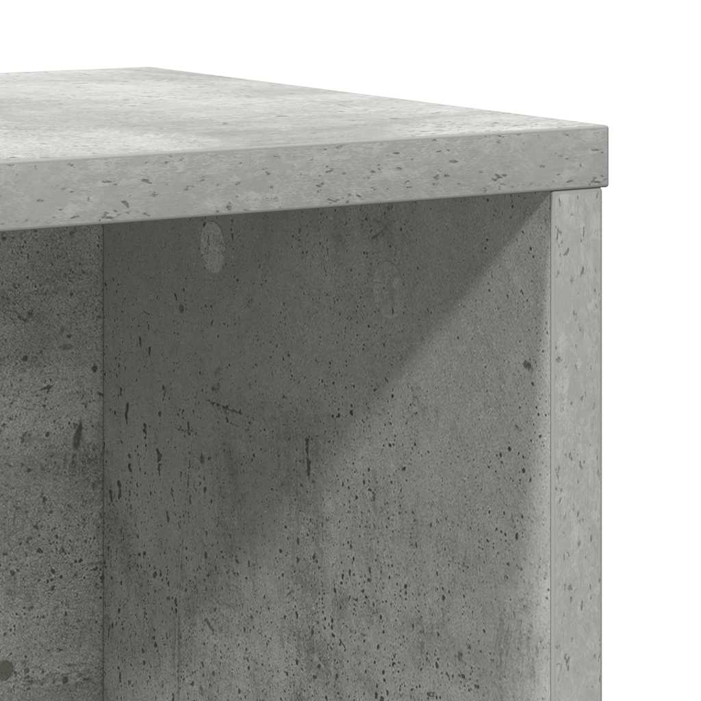 Regal za knjige boja betona 60x24x76,5 cm konstruirano drvo