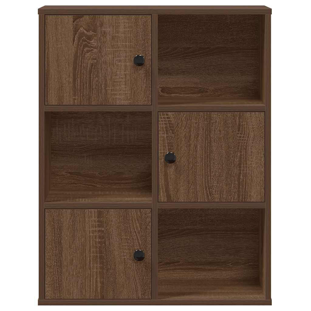 Regal za knjige boja hrasta 60x24x76,5 cm konstruirano drvo