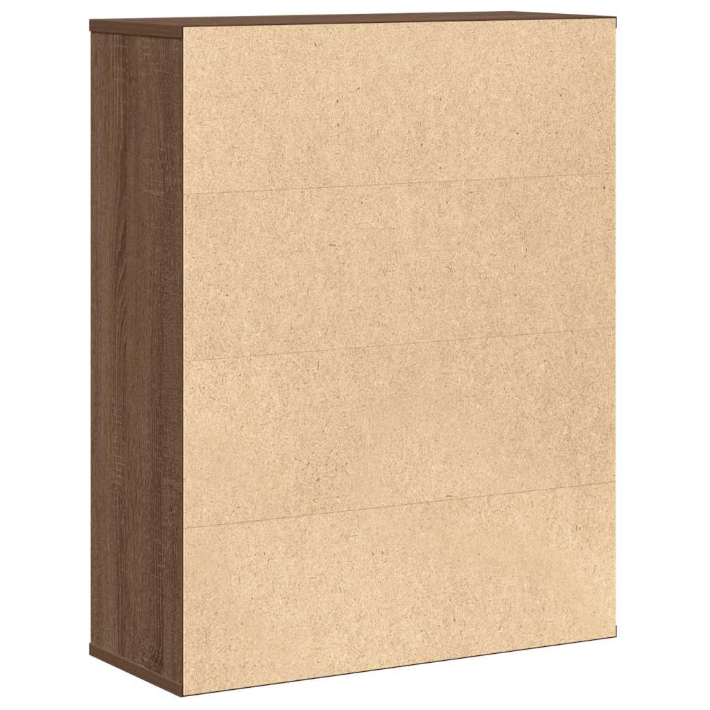 Regal za knjige boja hrasta 60x24x76,5 cm konstruirano drvo