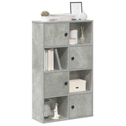 Regal za knjige boja betona 60x24x101,5 cm konstruirano drvo