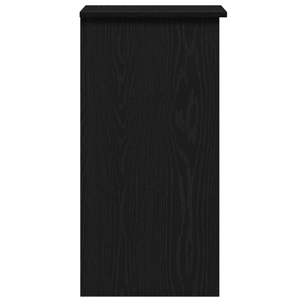Radni stol s policama crni 84x40x78 cm konstruirano drvo