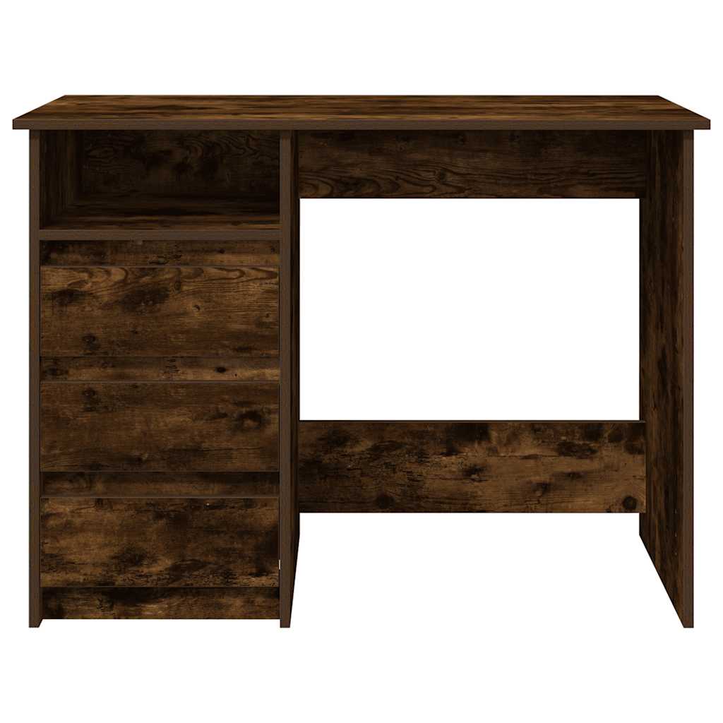 Radni stol boja dimljenog hrasta 102x50x75 cm konstruirano drvo
