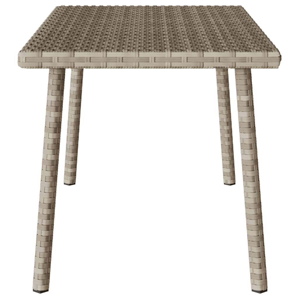 Vrtni stolić za kavu pravokutni svijetlo sivi 80x40x37 cm