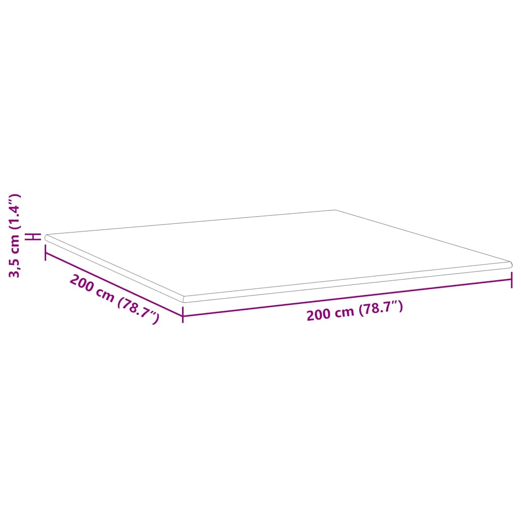 Nadmadrac Bijelo 200 x 200 cm Jakard tkanina