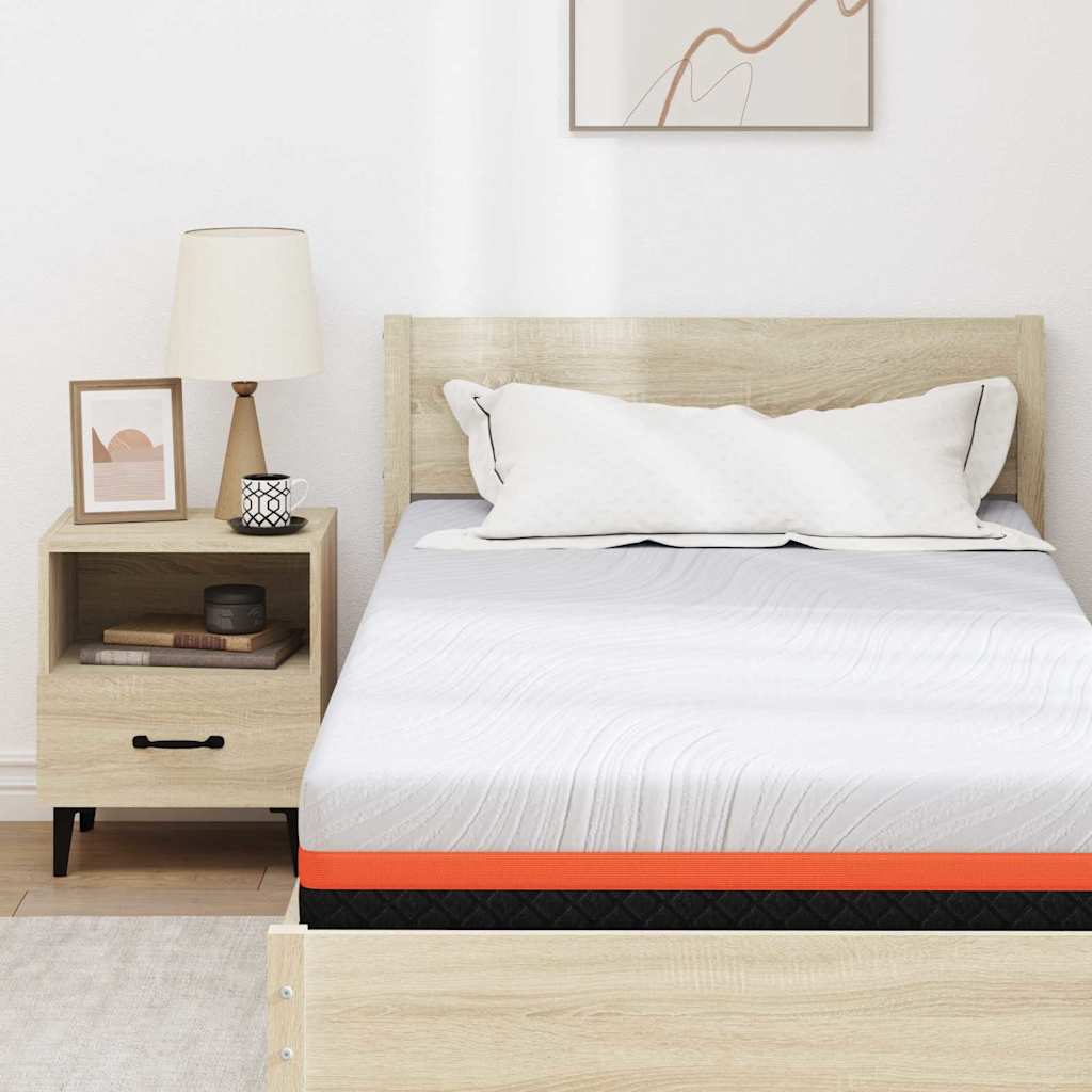 Madrac Bijela i crna 90 x 190 cm Žakar tkanina