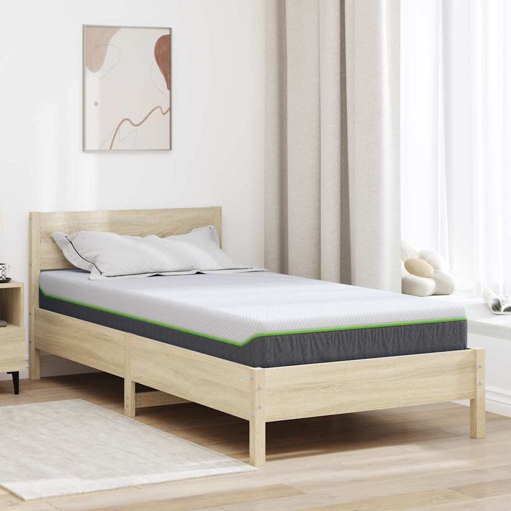 Madrac Srednje mekano 90 x 190 cm Bijela i siva