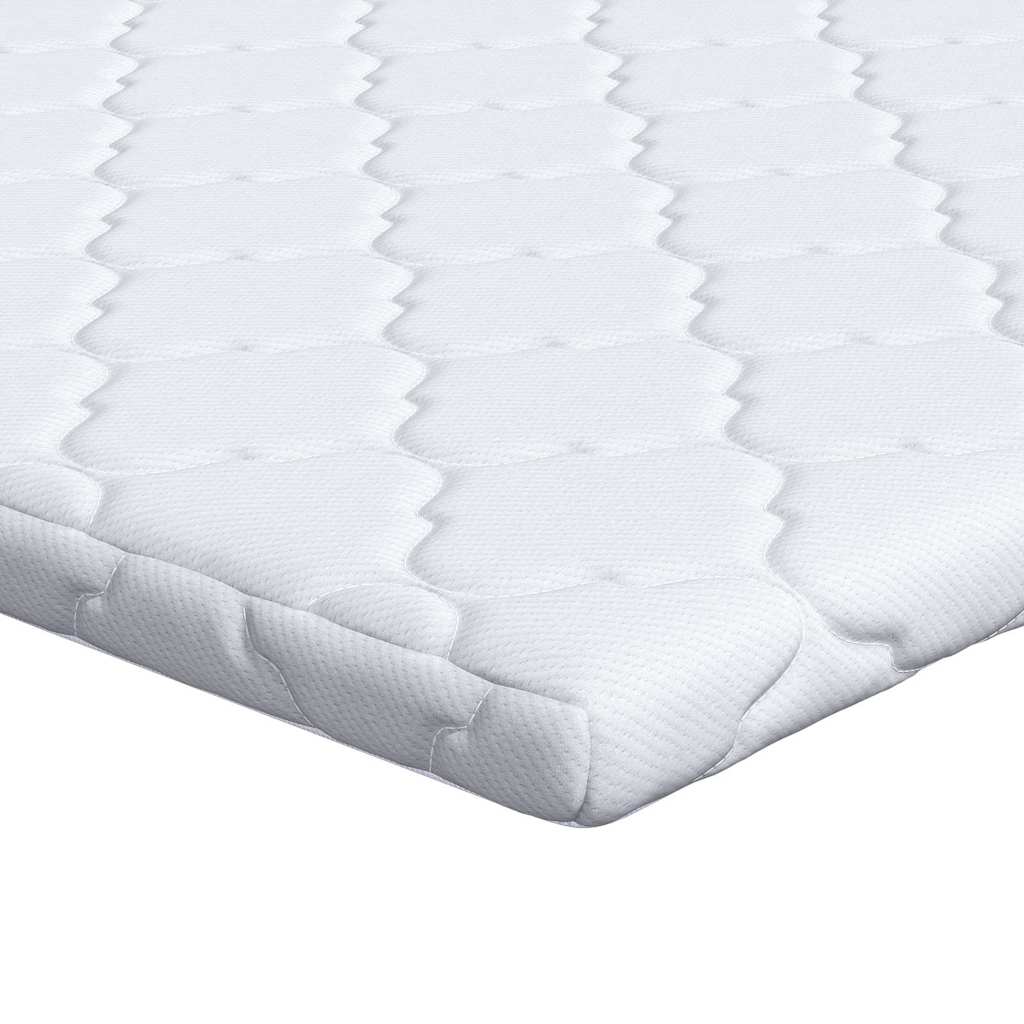 Kokosni nadmadrac Bijelo 200 x 200 cm Žakar tkanina