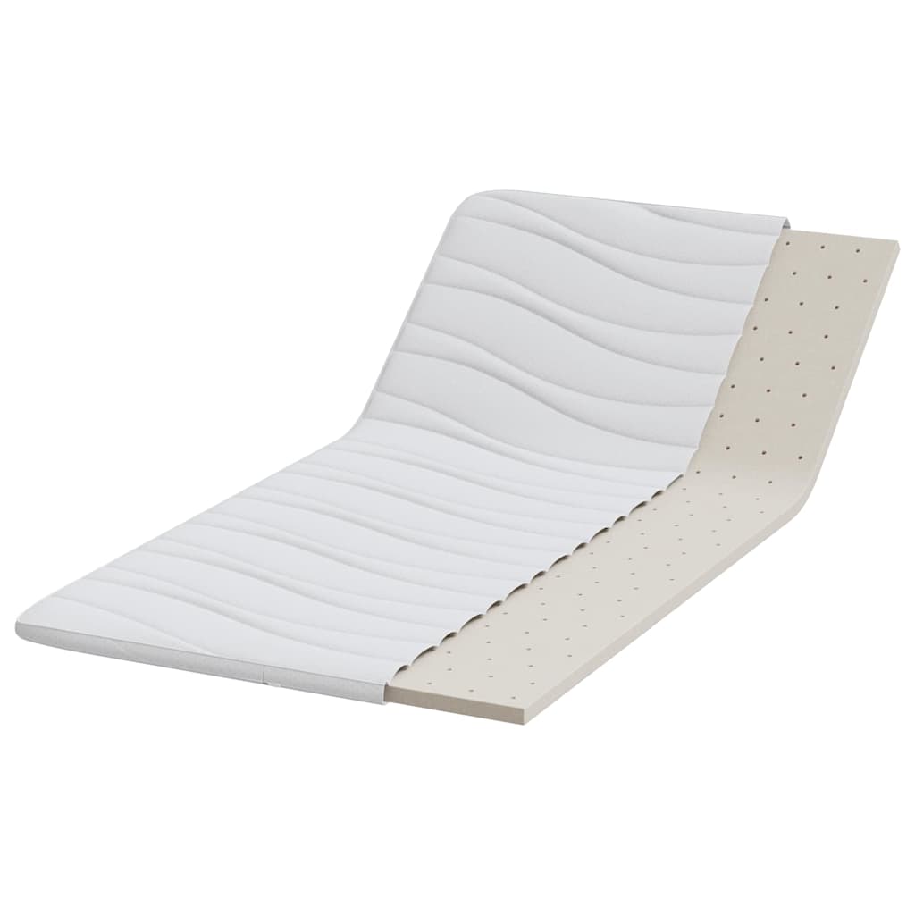 Nadmadrac Bijelo 100 x 200 cm Pleteno platno