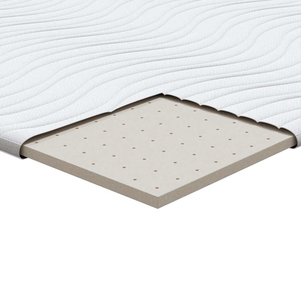 Nadmadrac Bijelo 70 x 200 cm Pleteno platno