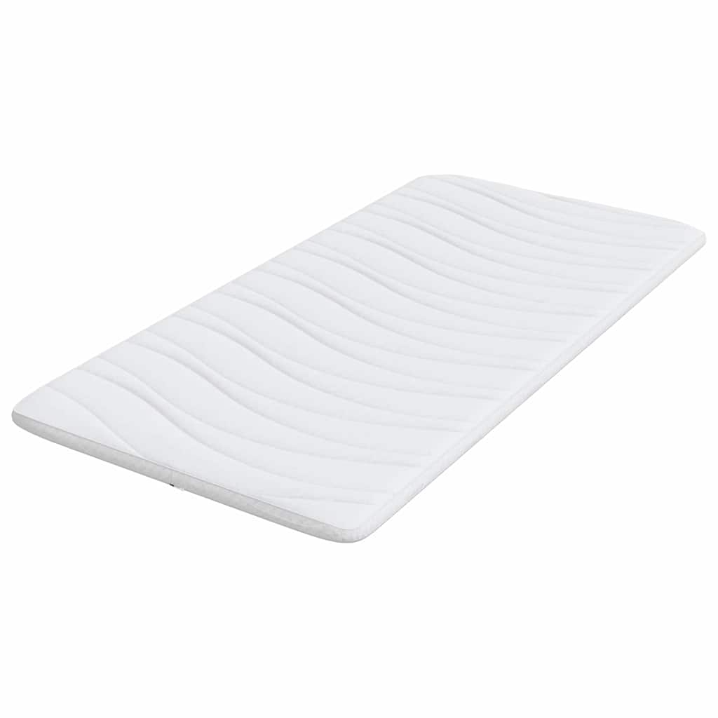 Nadmadrac Bijelo 90 x 200 cm Pleteno platno