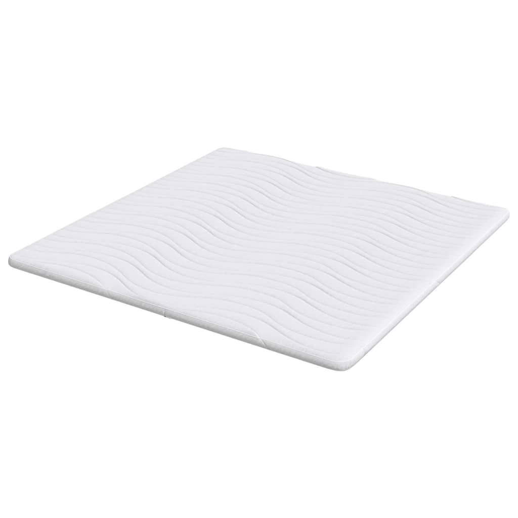 Nadmadrac Bijelo 200 x 200 cm Pleteno platno